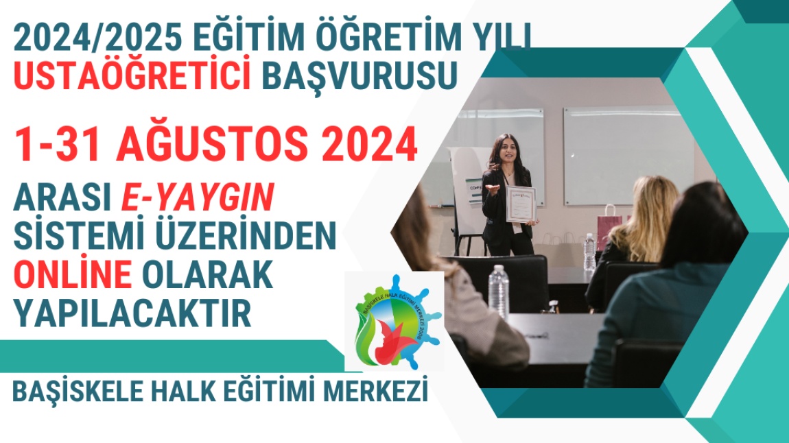 2024/2025 USTAÖĞRETİCİ BAŞVURUSU HAKKINDA DUYURU